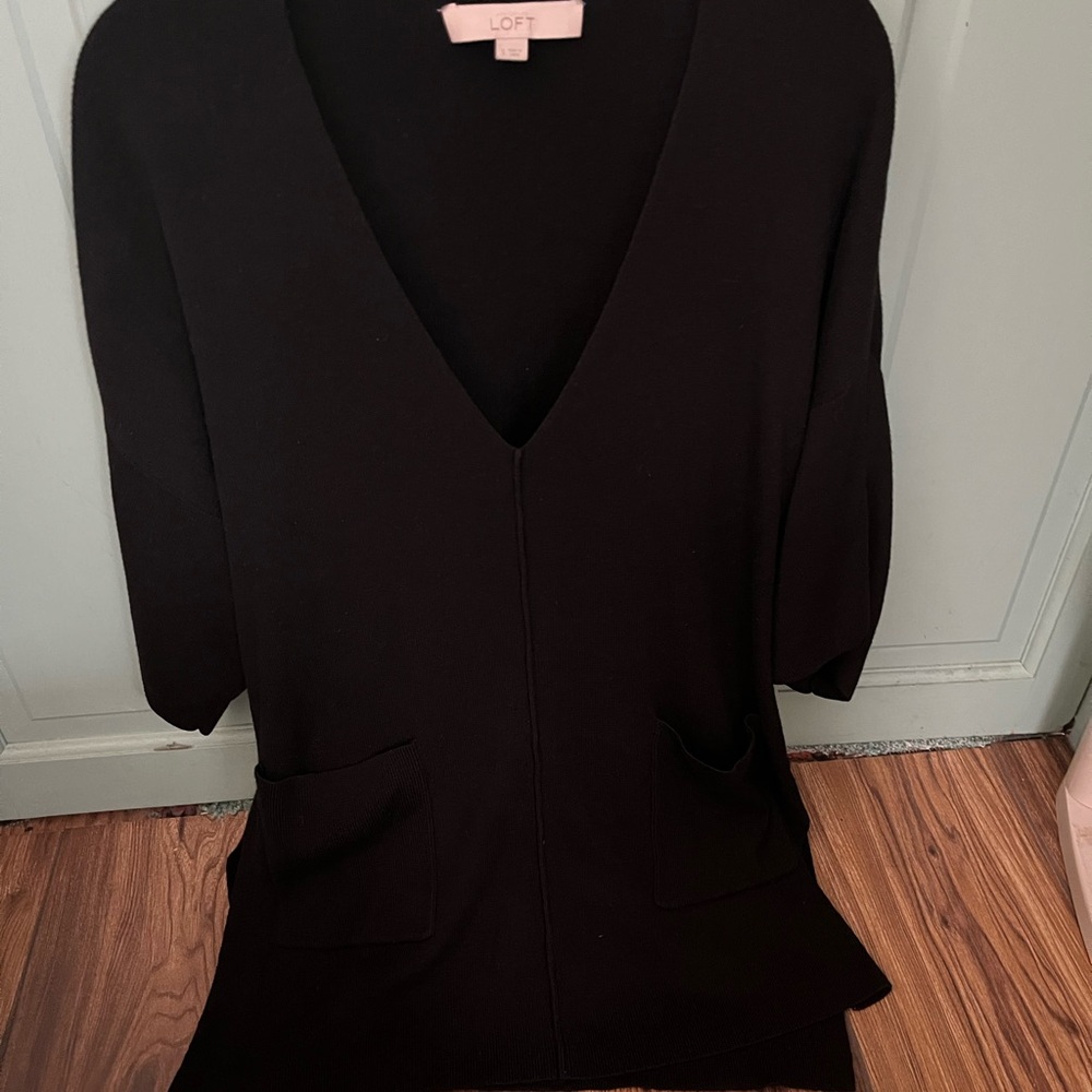 LOFT Black Knit Sweater